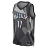 Camiseta Hombre NBA Brooklyn Nets Dennis Schroder 2024-25 Nike City Edition Gris Swingman